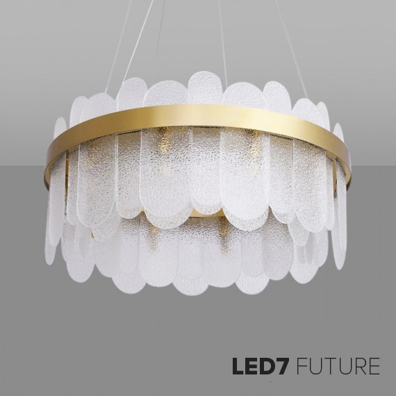 Loft Industry Modern - Leaf Circle PV Chandelier